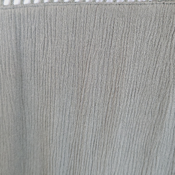 TORRID Mini Gauze Lace-Up Skater Dress Olive Green 4X - Picture 13 of 14